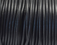 Round Leather cord. 3mm. Black. Best Quality.