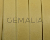 Flat Leather cord. 10x1.5mm. Denver. Yellow. Best Quality.