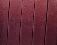 Flat Leather cord. 10x1.5mm. Denver. Garnet. Best Quality.