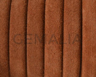 REGALIZ leather cord. Oval 10x6mm. Camel. Best Quality.