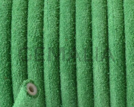 Round Leather cord. 5mm. Green. Hollow. Inn.1.5mm.approx. Best Quality.
