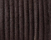 Round Stitched leather cord. 4mm. Dark brown. Best Quality.