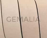 Flat Leather cord. 20x1.5mm.Natural-black. Best Quality.