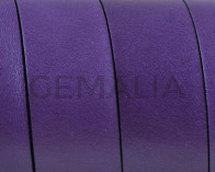 Flat Leather cord. 20x1.5mm. Purple-black. Best Quality.