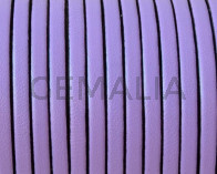 Flat Leather. 3x1.5mm. Violet. Best Quality