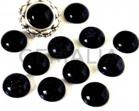 Goldsand. Cabochon. 12mm. Blue.