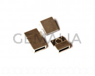 Zamak. Clasp. Magnetic. 13x21mm. Inn. 10x2.5mm.