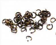 Zamak. Opened ring 8mm. Antique gold.