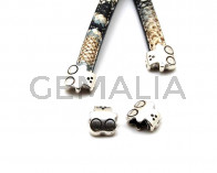 Zamak. Ball Ending. Bear. 18x13x7mm.  S.color. Inn.10x6.