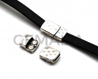Zamak. Magnetic clasps. 27x15mm. S.color. Inn.10x2,5mm.