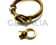 Zamak. Clasp. 33x23mm. Antique gold.  Inn.10x5mm.