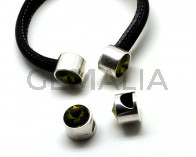 Zamak. Ending. Coin. Silver color-olivine.