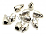 Zamak. Ending. 6x10.5mm. Silver color. Inn.4mm.