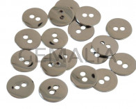 Stainless steel 304. Flat round. 11.8x11.8x0.9mm. Silver. Inn.1.8mm.