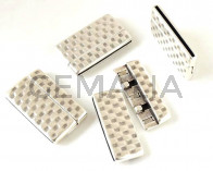 Magnetic clasp. 43x25mm. Silver. Inn.40x2mm.