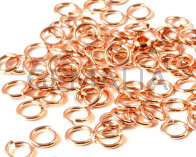 Brass. Ring. 6x1.2mm. Rose gold.