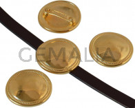 Zamak. Coin. 36x36mm. Gold. Inn.29x4.5mm.approx.