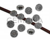 Zamak. Coin. 12.5x13mm. Silver. Inn.5x2.5mm.