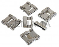 Zamak. Clasp. 38x34mm. Silver. Inn.29x2.5mm.