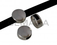 Zamak coin. Slider. 10mm. Silver. Inn.5x2.5mm