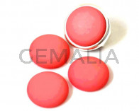 Resin. Cabochon. 20mm. Matt coral. Best Quality.