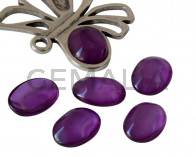 Resin. Cabochon. Oval. 24x18mm. Purple. Best Quality.