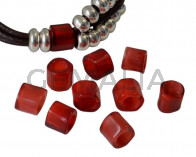 Resin. Tube. 7x9mm. Dark red. Inn.5.2mm. Best Quality.