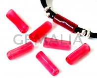 Resin. Tube. 25x9mm. Pink. Inn.5mm. Best Quality.