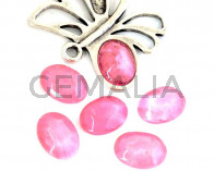 Resin. Cabochon. Oval. 24x18mm. Light pink. Best Quality