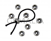 Metal bead Brass bead stopper 5.8x2.8mm. Silver. Inn.2mm