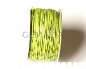 Cotton cord. 1mm. Light green