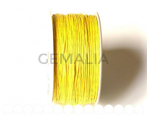 Cotton cord. 1mm. Yellow