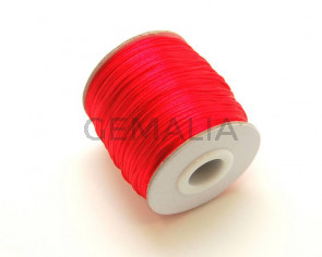 Nylon Cord. 1mm. Red. 93Metres.