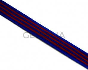 Ribbon. Flag. 10mm. Blue-garnet. Best Quality.