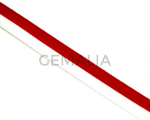 Ribbon. Flag. 10mm. White-red. Best Quality.