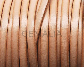 Flat Leather cord 5x1.5mm. Natural. Best Quality. . Bulk Price.