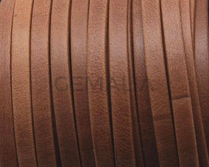 Flat Leather cord 5x1.5mm. Camel Mat. Best Quality. Bulk Price.