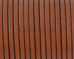 Flat Leather cord. 3x1.5mm. Brown & Black.Best Quality