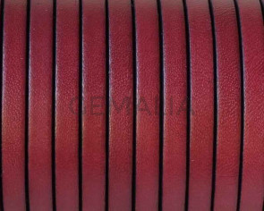 Flat leather cord 5x1,5mm. Burdeous. Best Quality. Bulk Price.