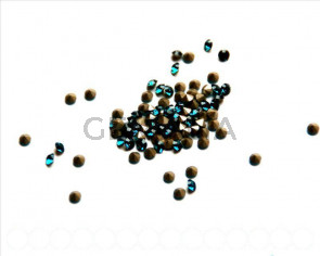 Swarovski. Xilion Chatons 3mm. Indicolite.