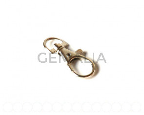 Lobster Buckle Clasp 32x13mm. Silver color.