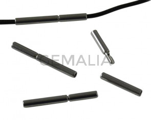 Stainless steel 316. Clasp. Tube. 18x12mm. Silver. Inn.1mm.