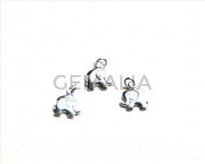 925 SILVER. Pendant. Elephant 10X8mm. Hole: 1.5mm.