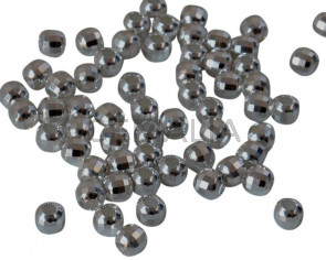 Silver 925. Round.Faceted. 2.5mm. Silver. Inn.1mm.
